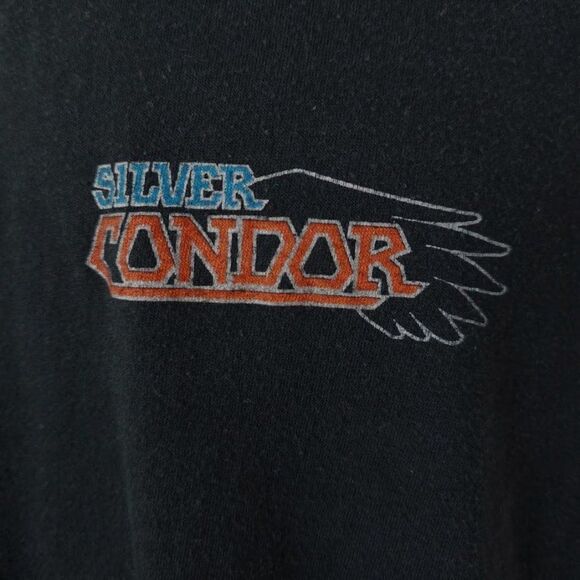 Vintage Silver Condor Band T Shirt Mens Size Medium 80s Soft Rock Made In USA - Picture 2 of 6
